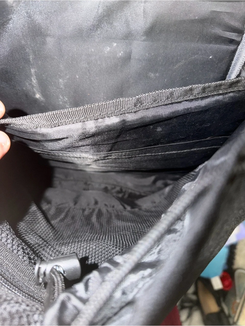 Black laptop bag